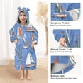 thumbnail image 4 of joogoo Wearable Blanket Hoodie for Sailboats Blue Oversized Sherpa Hooded 3-14 YR M, 4 of 7