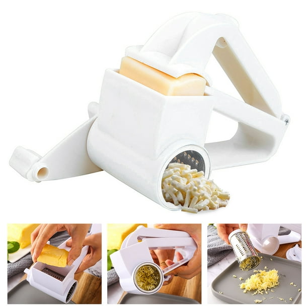Tzgsonp Rotary Cheese Graters Manual Handheld Cheese Cutter with