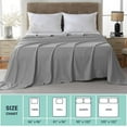 thumbnail image 5 of Bulk Flat Sheets Only Full Size 6 Pack, Easy Sort Top Bed Sheet by Color-Coded Label, Soft Durable Brushed Microfiber Fabric Hotel Airb&bs Essentials for Hosts, 81"x96", Light Gray, 5 of 7