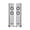 White Ash, variant on Fluance Ri91 Reference Stereo Powered Floorstanding Tower Speakers with High Performance AMT Tweeters, 2x6.5" Drivers, 150W Amplifier for Turntable, TV, PC - HDMI, Bluetooth, RCA & Sub Out (White Ash