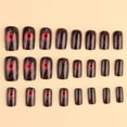 thumbnail image 6 of Halloween Press On Nails Medium 24Pcs, Horror Red Eye Stitching Fake Nails, Long Almond Shape with Bold Bloodshot Eye and Stitch Pattern, Glossy Finish Reusable False Nail Tips for Women, 6 of 7