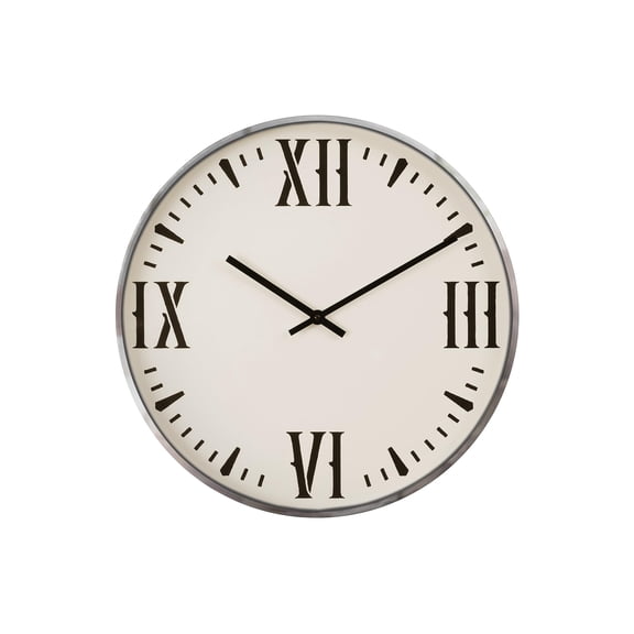 Clocks - 20" Round - Wall Clock - Black - White - Modern