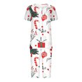 thumbnail image 6 of BLTIBY Women's Christmas Capri Pajama Sets Xmas Graphic Sleepwear Tunic Top with Capri Pants 2 Piece Cozy Comfy Pajamas Set White XXL, 6 of 7