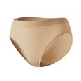 thumbnail image 2 of Lunuaoe Women's Seamless Cotton Bikini Briefs, Low-Mid Waist Solid Color Underwear, Thin Breathable Panties, 2 of 5