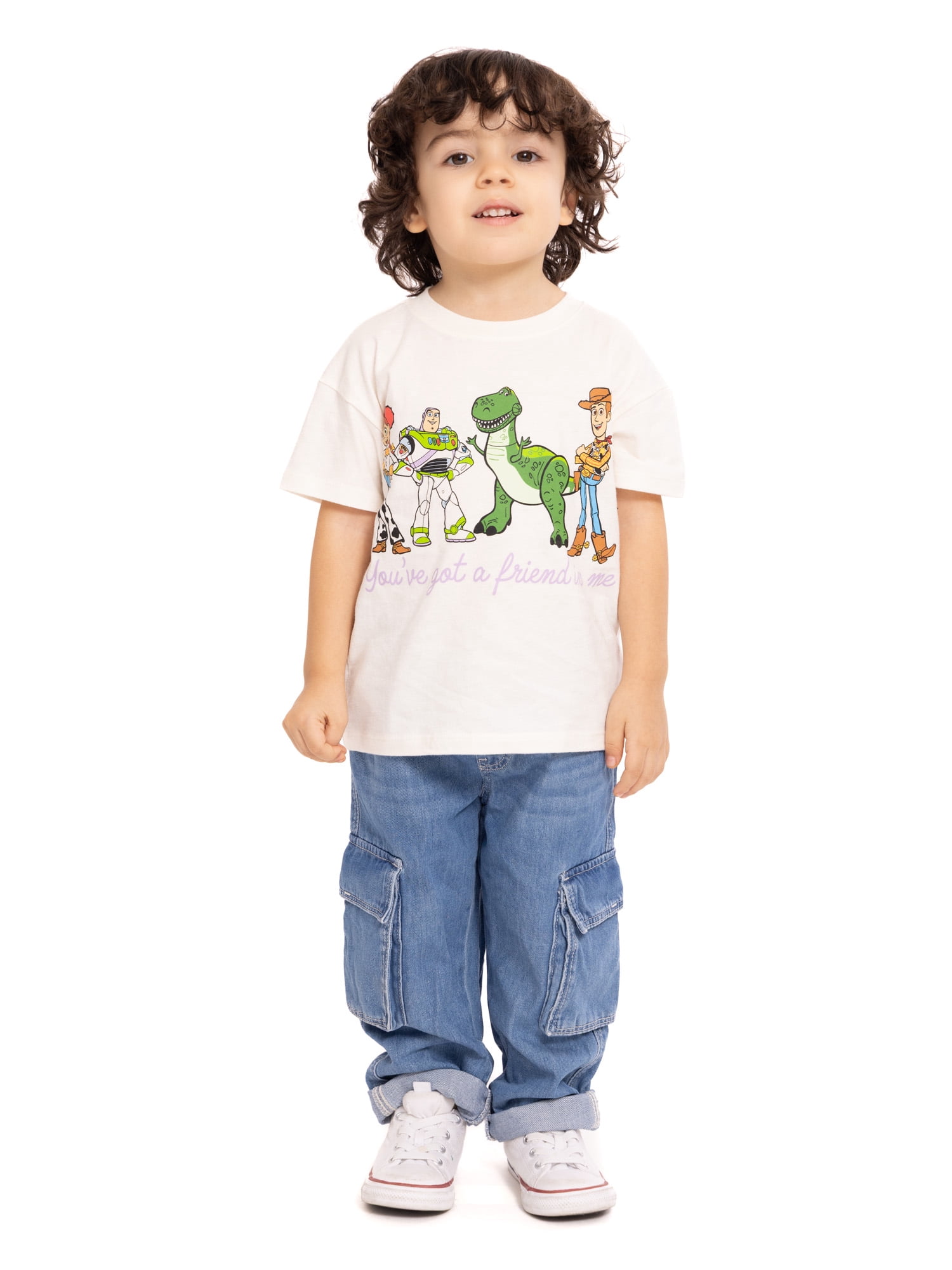 Pixar Toy Story Toddler Graphic Crewneck Tee with Short Sleeves, Sizes 12M-5T