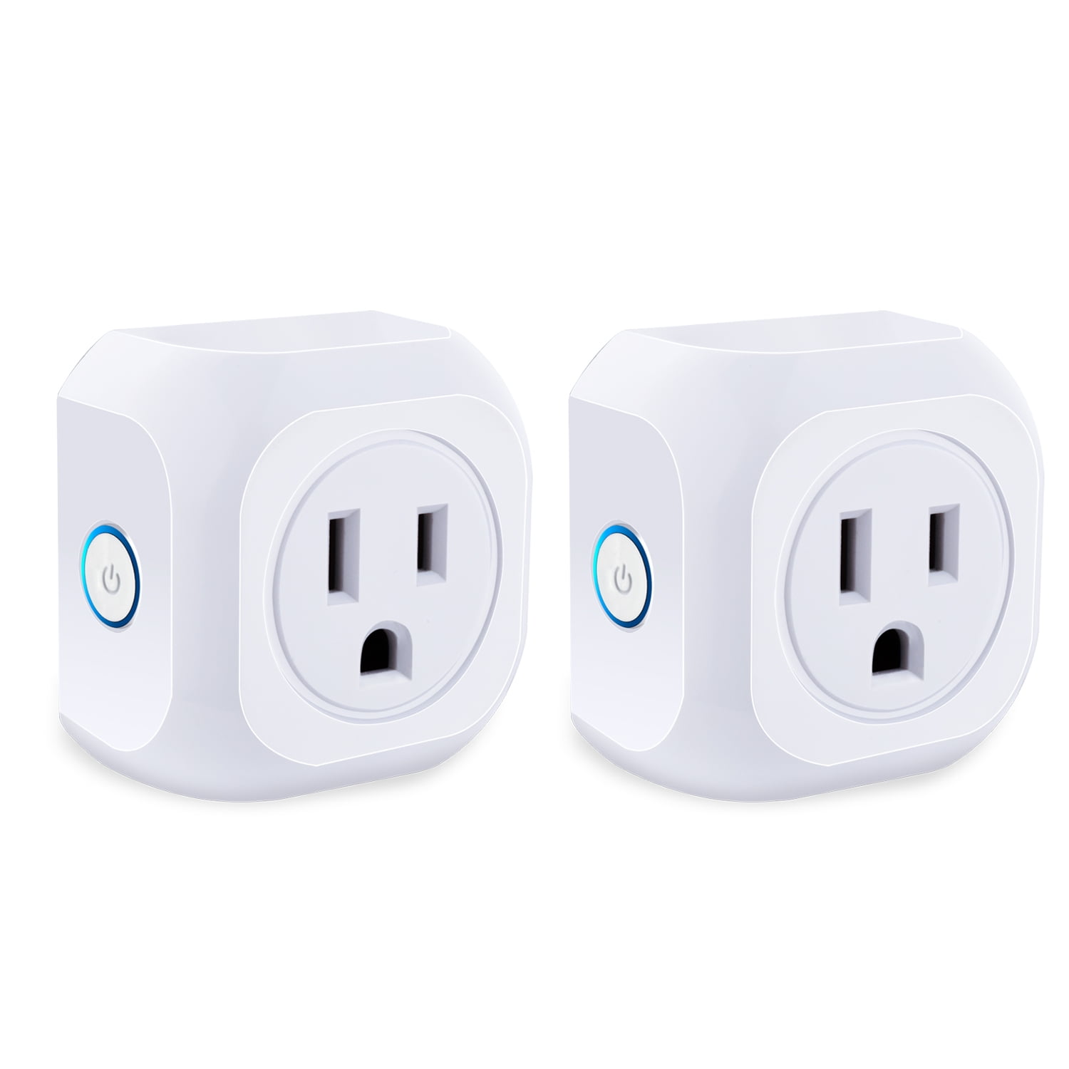 Remote Control your home appliances from Anywhere Mini Outlet,Energy Monitoring Wireless Mini Remote Compatible with Alexa Google Home & IFTTT Wifi Socket Wifi Smart Plug No Hub Required 