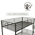 thumbnail image 4 of Mainstays Convertible Twin over Twin Metal Bunk Bed, Black, 4 of 16