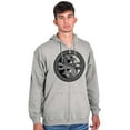 thumbnail image 5 of Dragon Yin Yang Style Symbol Balance Zip Up Hoodie Men's Women's Brisco Brands S, 5 of 6