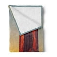 thumbnail image 2 of Canyon Soft Flannel Fleece Throw Blanket, Sunset in Famous Grand Canyon Antiquated Natural Wonders of World Heritage Photo, Cozy Plush for Indoor and Outdoor Use, 50" x 60", Red Yellow, by Ambesonne, 2 of 5