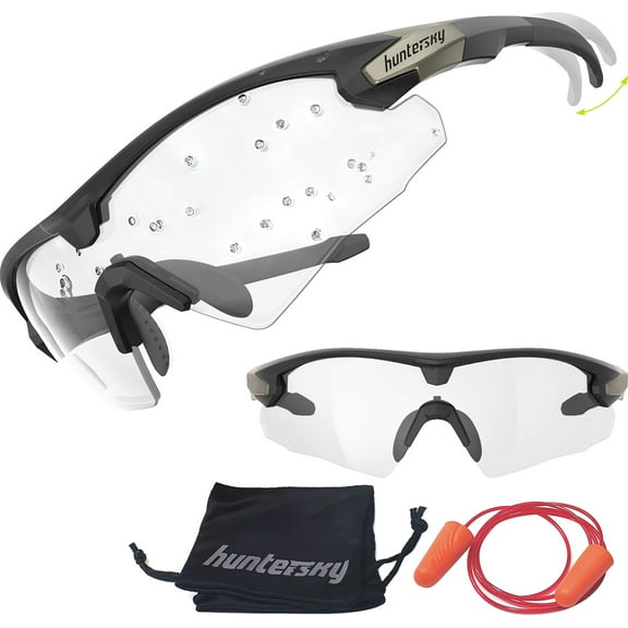 HTS  HUNTERSKY Q57 Ballistic Safety Glasses For Men Anti Fog Eye Pro