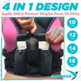 thumbnail image 3 of Chaleco pesado Empower para mujer, ajustable de 4,5 a 5,5 a 6,5 a 7,5 kg, 3 of 9
