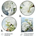 thumbnail image 3 of Designart "Apple Blossom Monochromatic gracefulness XXX" Floral Metal Wall Art, 3 of 5
