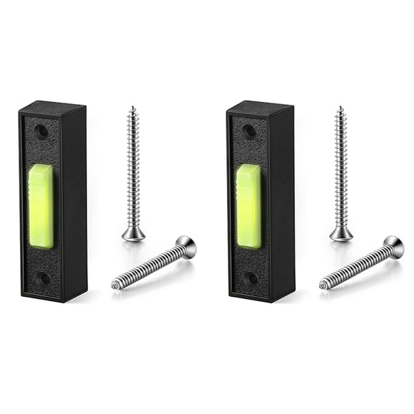 3X Universal Garage Door Opener Switch 41A4166 Wired Lighted Wall Mounted Push Button Black Finish with Center Button