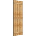 thumbnail image 2 of 26 7/8"W X 70"H Timbercraft Five 5 3/8" Boards Joined Board-N-Batten Shutters, Rough Sawn Western Red Cedar (Per Pair), 2 of 13