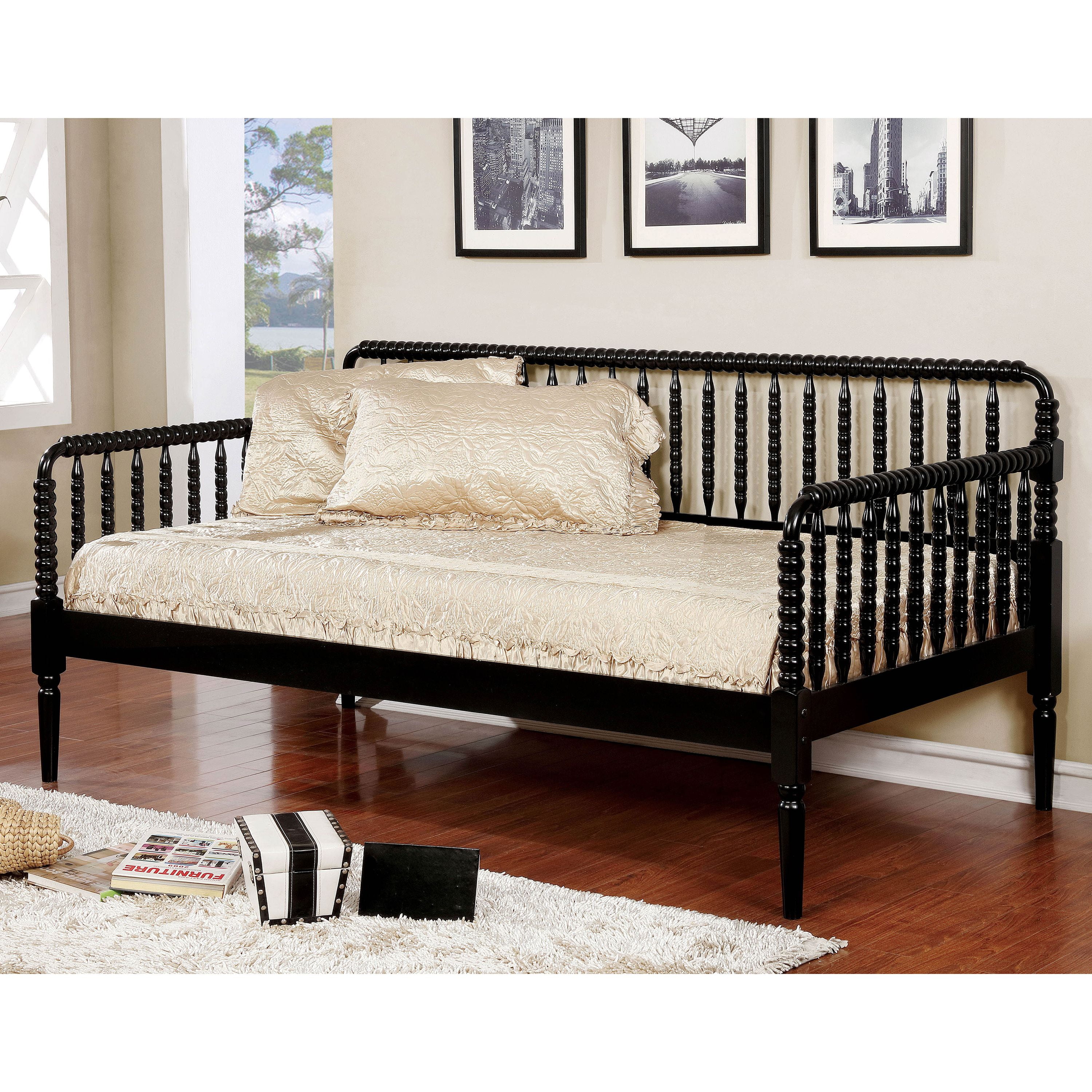 Furniture of america sorrinah wood daybed on sale with drawers