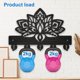 thumbnail image 4 of Perchero de madera con forma de flor de loto y llavero con diseño de mandala, 4 of 9