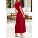 thumbnail image 2 of Vestido largo PRETTYGARDEN Verano 2025, moderno, cuello en V, con volantes, 2 of 9