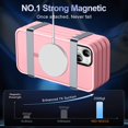 thumbnail image 3 of Funda MOCCA Strong Magnetic para iPhone 13 de 6.1 pulgadas, rosa, 3 of 7