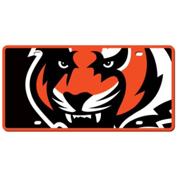 Cincinnati Bengals License Plate - Acrylic Mega Style