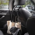 thumbnail image 3 of Ganchos para reposacabezas de asiento de coche, ganchos para coche, organizador de almacenamiento, accesorios interiores para monedero, abrigos, paraguas, bolsas de comestibles, monedero, paquete de JAMW Sencillez, 3 of 5