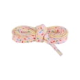 thumbnail image 2 of INSPIRE CHIC Unisex Colorful Shoelaces Printed Flat Shoe Laces for Sneakers 2 Pairs 160cm/63" Pink, 2 of 4
