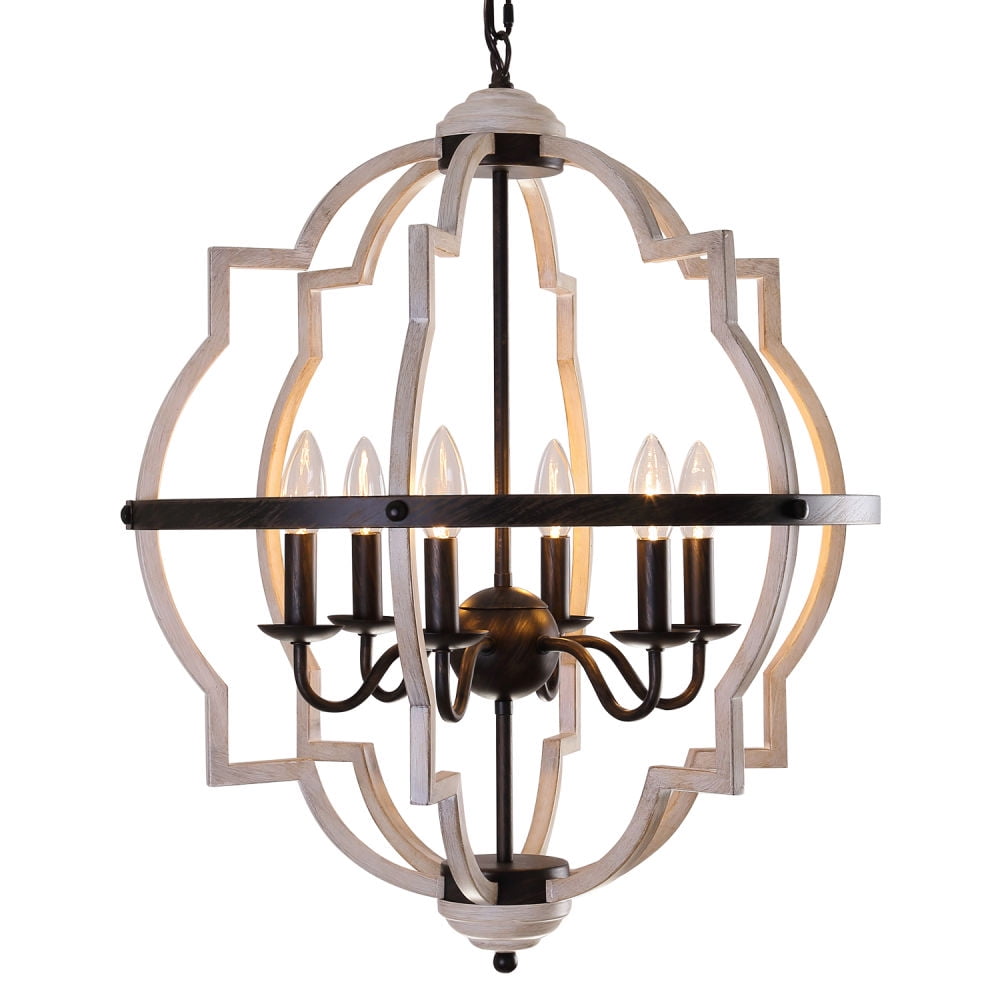 Kepooman 6-light Rustic Farmhouse Chandelier, Rustic Industrial Iron Chandeliers for Living Room Bedroom Kepooman 6-light Rustic Farmhouse Chandelier, Rustic Industrial Iron Chandeliers for Living Room Bedroom