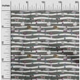 thumbnail image 2 of oneOone Rayon Gray Fabric Circus Craft Projects Decor Fabric Printed By The Yard 56 Inch Wide, 2 of 5