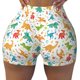 thumbnail image 2 of Fotbe Dinosaur Shorts Sin Costuras – Shorts Deportivos de Cintura Alta para Mujer, Elásticos para Gimnasio, Yoga, Running o Ciclismo-Medium, 2 of 8