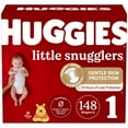 thumbnail image 3 of Huggies Little Snugglers Baby Diapers, Size 1 (8-14 lbs), 148 Ct (Select for More), 3 of 18