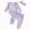 R001-Purple, variant on NOLDARES Infant Newborn Baby Girl Fall Winter Clothes Outfits Ruffled Long Sleeve Romper Pants Set Headband Toddler Clothing 3Pcs(Purple,12-18 M)