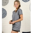 thumbnail image 3 of Doublju Women's Short Sleeve Round Neck Pajama Sleepwear 2 pcs Set (Plus Size Available), 3 of 5