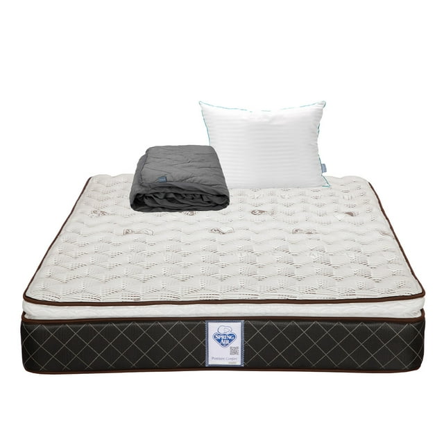 Colchon Queen Size Minesota+Almohada Royal+Protector Lux