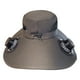 thumbnail image 5 of Sombrero de pescador de verano militar verde con ventilador de carga USB solar, 5 of 6