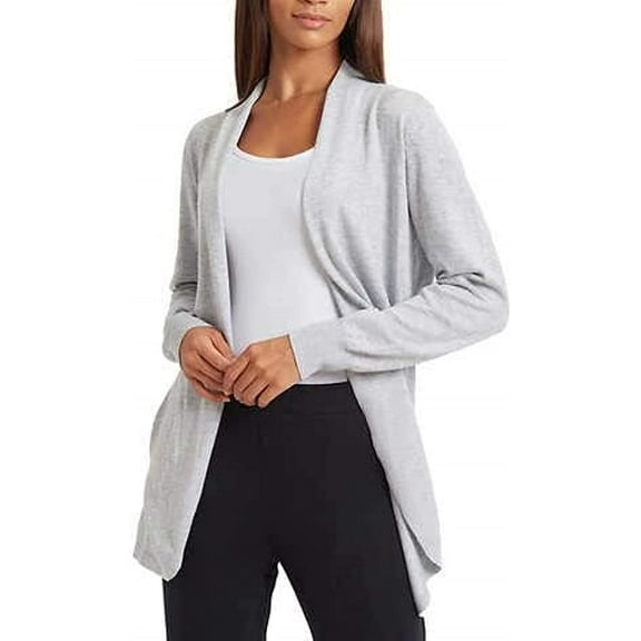 Ella Moss Ladies' Cozy Cardigan (Heather Gray, 2X)