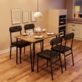 thumbnail image 4 of Dining Table Set for 4,Kitchen Table with Upholstered Chairs,Compact Furniture for Small Spaces, Apartments, Workspaces, 4 of 8