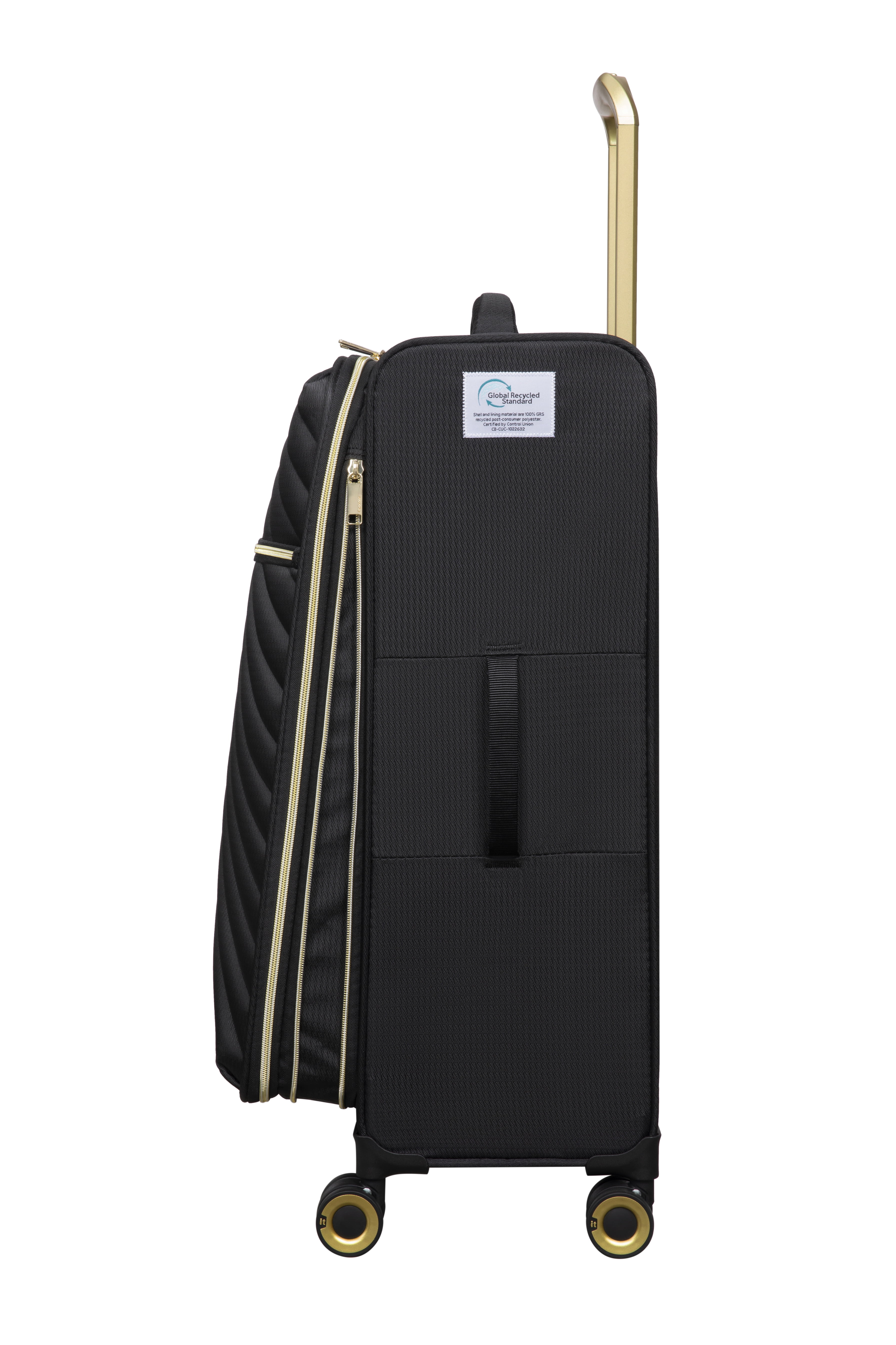it luggage Plenitude II ECO Softside 28" Medium Checked Expandable Fashion Spinner Luggage, Black