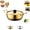 Gold 7.1in, variant on Thickened Stainless Steel Hammered Pot, Korean-Style Ramen Pot, Versatile Household Pot with Lid and Double Handles, For Noodles, Soup and Mini Hot Pot, Easy to Clean