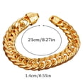 thumbnail image 3 of Rvusndi Bracelets for Women Adult Gold Bracelets Flat Sideways Bracelet Jewelry with Exquisite Style Birthday Gifts, 3 of 6