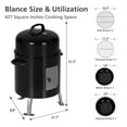 thumbnail image 6 of Charcoal Smoker BBQ Grill 3in1 Outdoor Vertical Smokers Portable Meat Cooker, 6 of 12