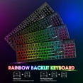 thumbnail image 5 of T3 Wireless Gaming Keyboard and Mouse Combo Rainbow Backlight Rechargeable Mouse for Computer, 5 of 11