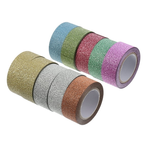 WRISTBIQUE Decorative Tape Washi Tapes for Students Assorted Color Hand-tearable for Scrapbooks 10pcs