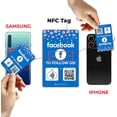 thumbnail image 4 of Carte d'Examen Facebook Réutilisable Personnalisée Tag-Tap/QR - 1 Pack Carte d'Examen Facebook Instantanée - Cartes QR Code et NFC pour Entreprises, Carte d'Examen Facebook Tap, 4 of 5