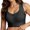 g-93Black546, variant on Women's Comfortable Bras Solid Color Transparent Shoulder Strap Wire Free Backless Spongeless With Convertible Shoulder Straps Bralette Boho Push Up Brassiere