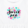 thumbnail image 4 of Inktastic Sweet Pea Hearts Girls Baby Dress, 4 of 5