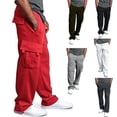 thumbnail image 1 of Men's Fashion Sports Trousers Drawstring Jogging Pants Plus Size S-4xl, 1 of 5