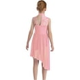 thumbnail image 2 of TiaoBug Kids Girls Asymmetrical Floral Lace Ballet Leotard Dress Lyrical Dance Outfits Ballerina Dancewear Pink 16, 2 of 5