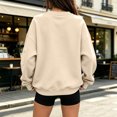 thumbnail image 3 of Gytharion Women's Zipper Pockets Sweatshirts Crew Neck Kangaroo Pockets Solid Color Cozy Practical Fashion Pullovers Comfortable Casual Pullover Tops, 3 of 6
