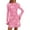 Pink, variant on PRETTYGARDEN Women's Fall Fashion Floral Long Sleeve Mini Dress Mesh Bodycon Short Party Date Night Going Out Dresses