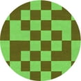 thumbnail image 1 of Ahgly Company Machine Washable Indoor Round Transitional Oak Brown Area Rugs, 6' Round, 1 of 7