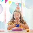 thumbnail image 4 of Lksixu Birthday Number Candles, Blue Sequins Sports Theme with Football Candle, 3D Glitter Smokeless Soccer Number Candles Cupcake Cake Topper Decorations for Party Anniversary Celebrations Supplies, 4 of 6